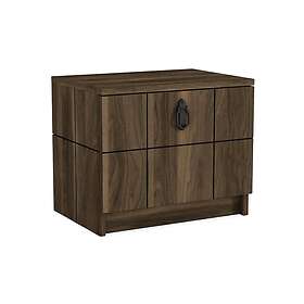 Tera Home Nattbord 49 cm med oppbevaring Lucka Valnötsbrun 804TRH3401