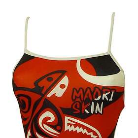 Turbo Maori Skin Tattoo Thin Strap Swimsuit Girls (Jr)