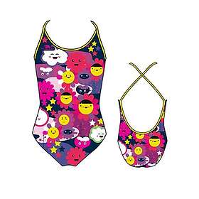 Turbo Happy Flowers Thin Strap Swimsuit Girls (Jr)