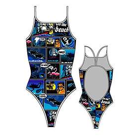 Turbo New Comic Thin Strap Swimsuit Girls (Jr)