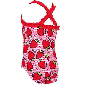 Zoggs Ruffle Crossback Ecolast Swimsuit Girls (Jr)