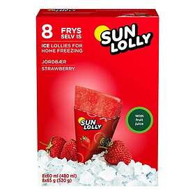 Sun Lolly Ice Lollies Strawberry 520g