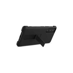 Sony Original Xperia 5 III Skal Style Cover with Stand Svart
