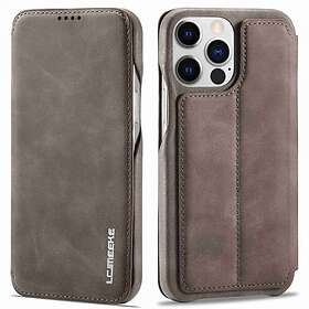 LC.IMEEKE iPhone 14 Pro Fodral Flip Mörkbrun