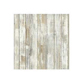 Distressed Wood Tan Limma&Ta Bort Klistermärke Tapet 226640