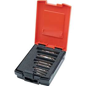 Format Dubbhålsborrsats DIN 333A HSSE TiAlN 6-delar, 1,0-4,0mm