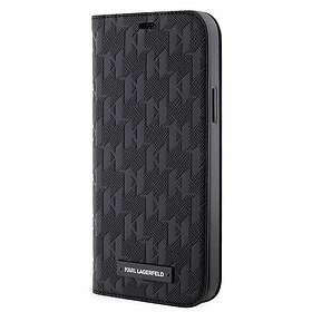 Karl Lagerfeld iPhone 12/iPhone 12 Pro Fodral Saffiano Monogram Svart