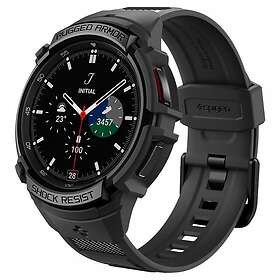 Spigen Samsung Galaxy Watch 6 Classic 43mm Skal och Armband Rugged Armor Pro Svart