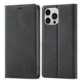 LC.IMEEKE iPhone 14 Pro Max Fodral med Kortfack Flip Svart