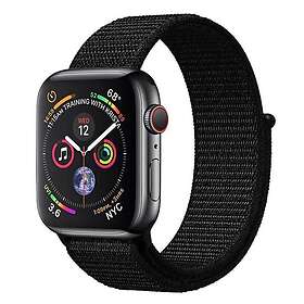 CaseOnline Apple Watch 4 (40mm) Nylon Armband Dark Black