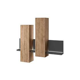 Wesley Skåp Mörkgrå/Trä 24JRFG04