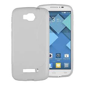 CaseOnline S Line silikon skal Alcatel One Touch Pop C7 Vit