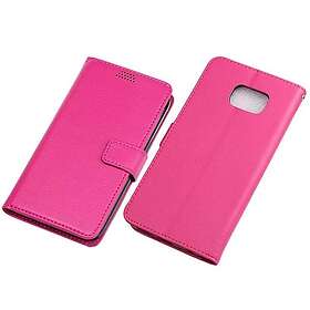 CaseOnline Mobilplånbok 3-kort Samsung Galaxy S6 Edge Plus (SM-G928F) Rosa