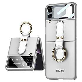 CaseOnline GKK Ring Case Samsung Galaxy Z Flip 3 Silver