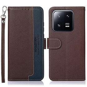 MTK KHAZNEH Plånboksfodral till Xiaomi 13 Ruskea/Blå