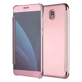 MTK Samsung Galaxy J5 2017 Plated Mirror Smart View Skal Rose Gold