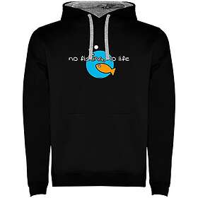 Kruskis No Fishing No Life Two-colour Hoodie (Herr)