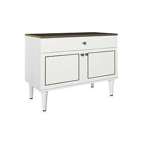 Pinneo Byrå 90 cm Vit|Guld|Svart 804TRH3524