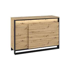 Quant Byrå 41x130 cm Ek/Svart