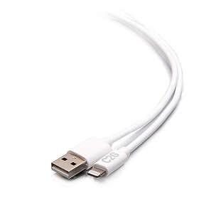 C2G 3ft Lightning to USB A Power, Sync and Charging Cable MFi White Lightning-kabel Lightning / USB 91,4 cm