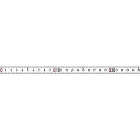 BMI Mätband, Självhäftande, Vitt, 2mx13mm LNR-SK