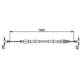 Bosch Vajer, parkeringsbroms 1 987 482 540