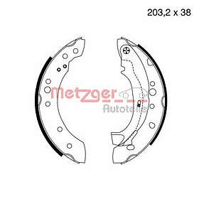 Metzger Bromsbackar sats MG 961