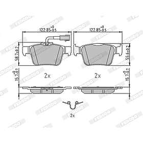 Ferodo Bromsbeläggssats, skivbroms FDB5242