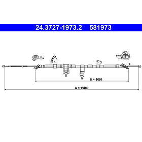ATE Vajer, parkeringsbroms 24,3727-1973,2