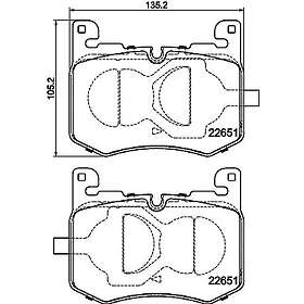 Hella Bromsbeläggssats, skivbroms 8DB 355 040-641