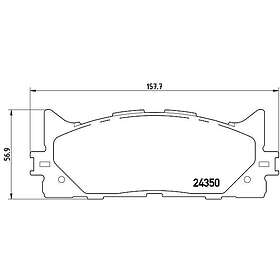 Brembo Bromsbeläggssats, skivbroms P 83 117X