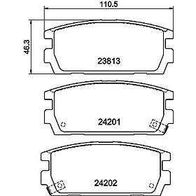 Hella Bromsbeläggssats, skivbroms PAGID 8DB 355 011-841