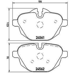 Brembo Bromsbeläggssats, skivbroms P 06 064X