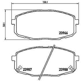 Brembo Bromsbeläggssats, skivbroms P 30 034X