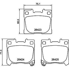 Brembo Bromsbeläggssats, skivbroms P 83 186