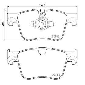 Brembo Bromsbeläggssats, skivbroms P 61 135X