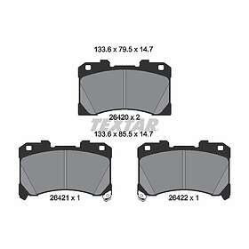Textar Bromsbeläggssats, skivbroms 2642001