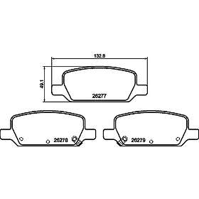 Textar Bromsbeläggssats, skivbroms 2627701