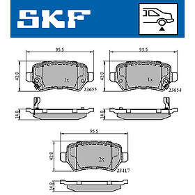 SKF Bromsbeläggssats, skivbroms VKBP 90032 A