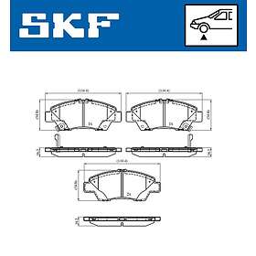 SKF Bromsbeläggssats, skivbroms VKBP 80403 A