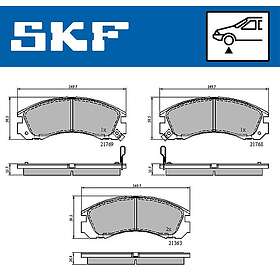 SKF Bromsbeläggssats, skivbroms VKBP 80230 A