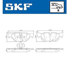 SKF Bromsbeläggssats, skivbroms VKBP 90181