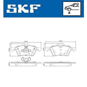 SKF Bromsbeläggssats, skivbroms VKBP 80205
