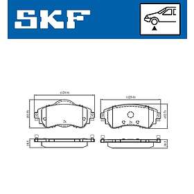 SKF Bromsbeläggssats, skivbroms VKBP 80116