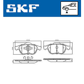 SKF Bromsbeläggssats, skivbroms VKBP 80133