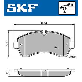 SKF Bromsbeläggssats, skivbroms VKBP 80115