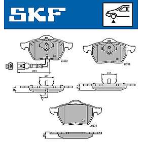 SKF Bromsbeläggssats, skivbroms VKBP 80270 E