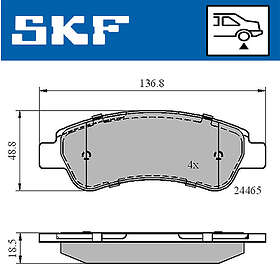 SKF Skivbromsbeläggssats VKBP 90045