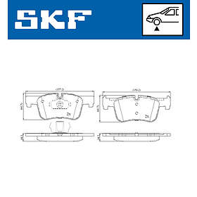 SKF Bromsbeläggssats, skivbroms VKBP 80122