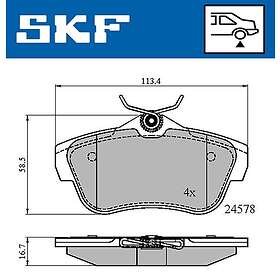 SKF Bromsbeläggssats, skivbroms VKBP 90061